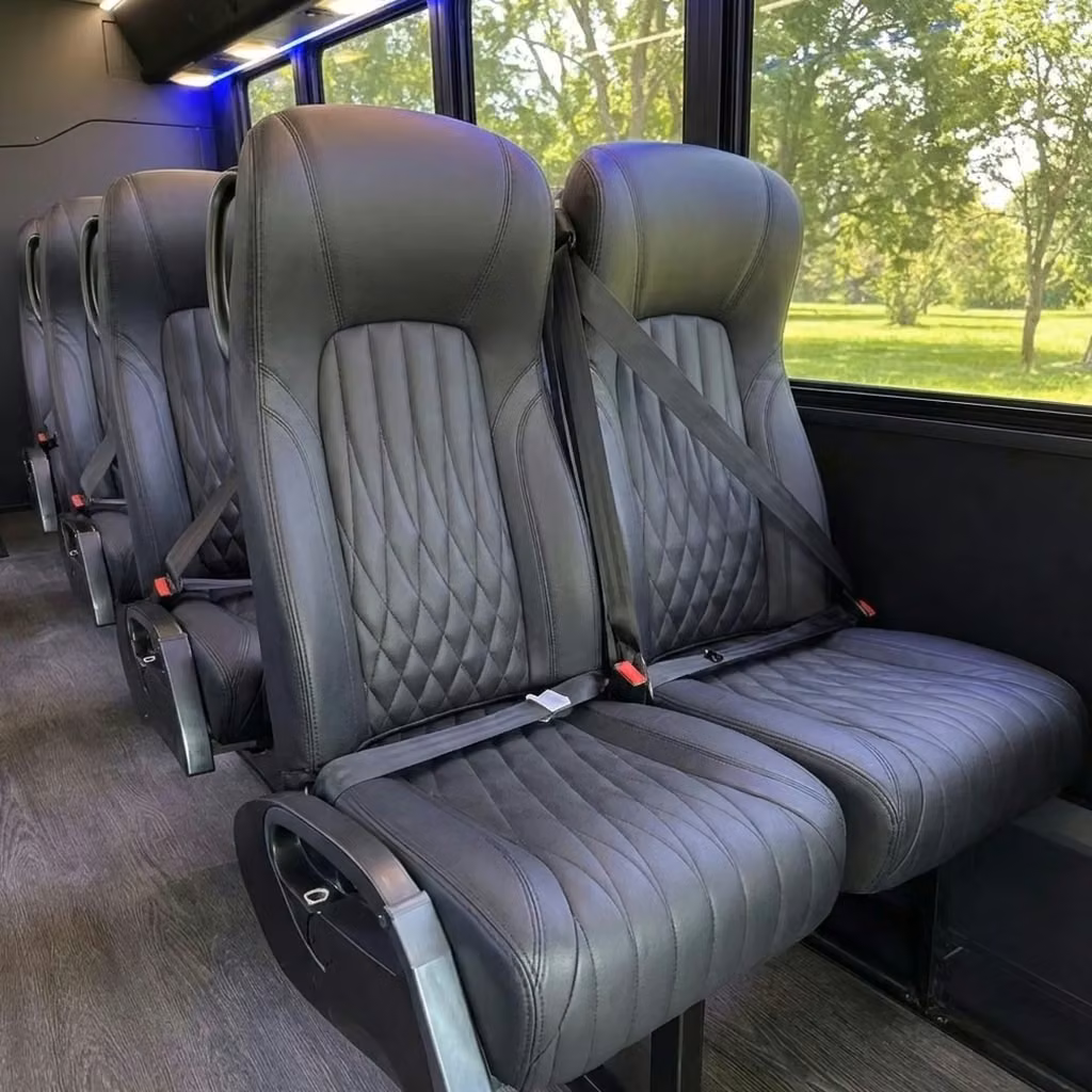 bell gardens 20 passenger minibus high back seats