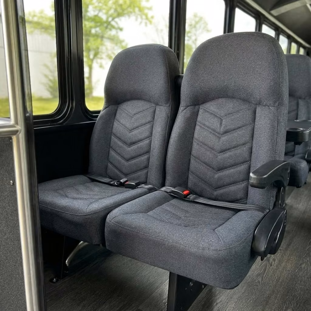 bell gardens 25 passenger minibus high back seats