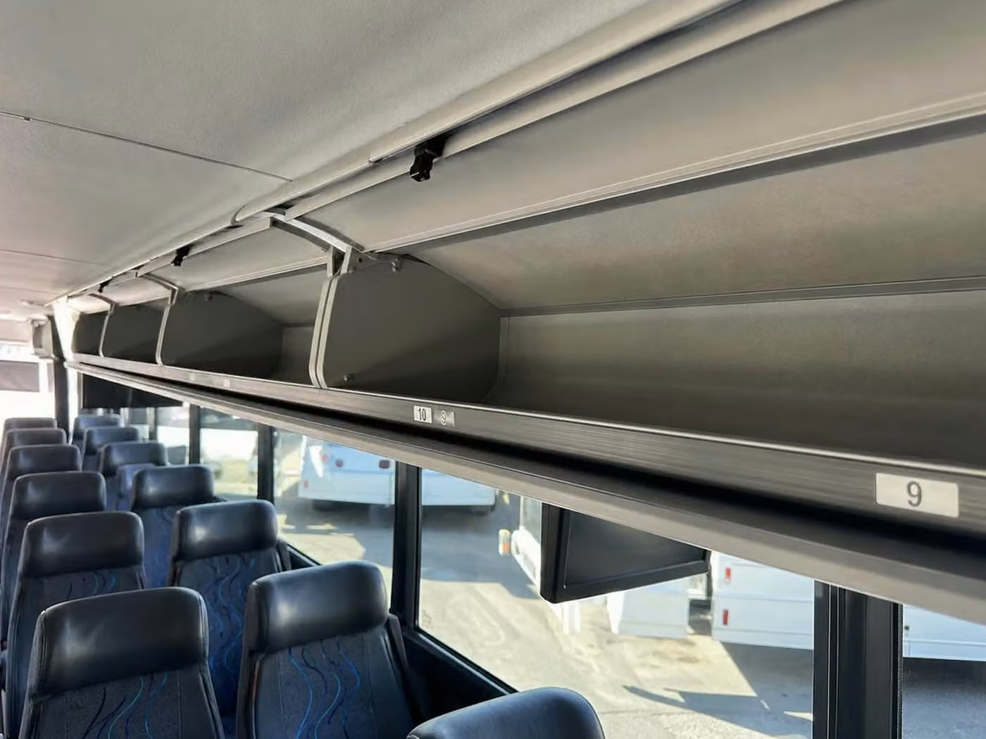 bell gardens 25 passenger minibus overhead storage