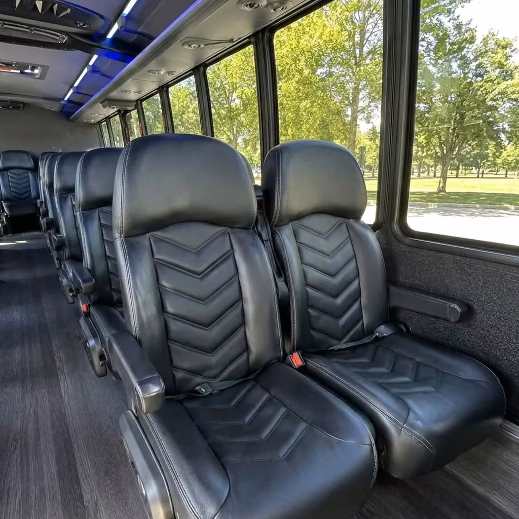 bell gardens 28 passenger minibus seating