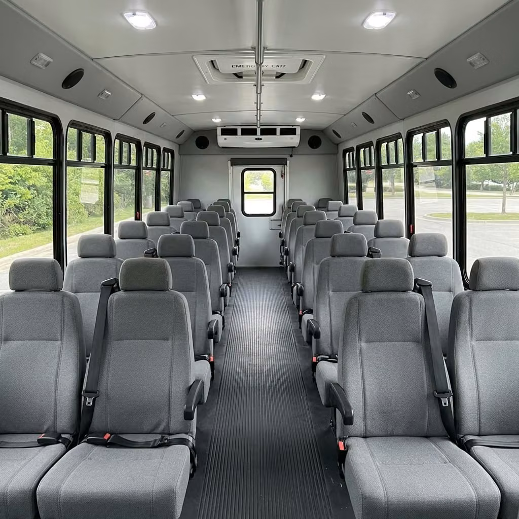 bell gardens 30 passenger minibus seating
