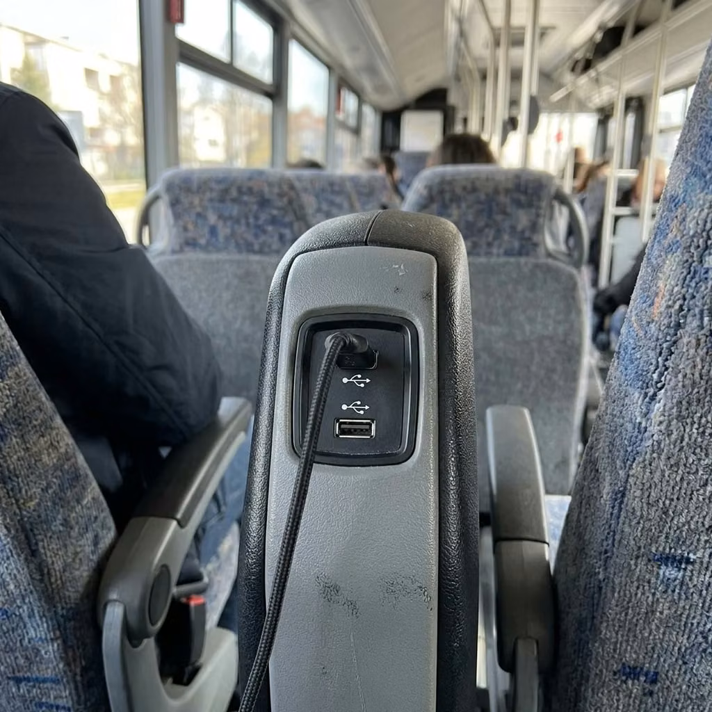 bell gardens 30 passenger minibus usb charging