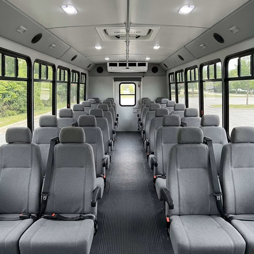 bell gardens 35 passenger minibus seating