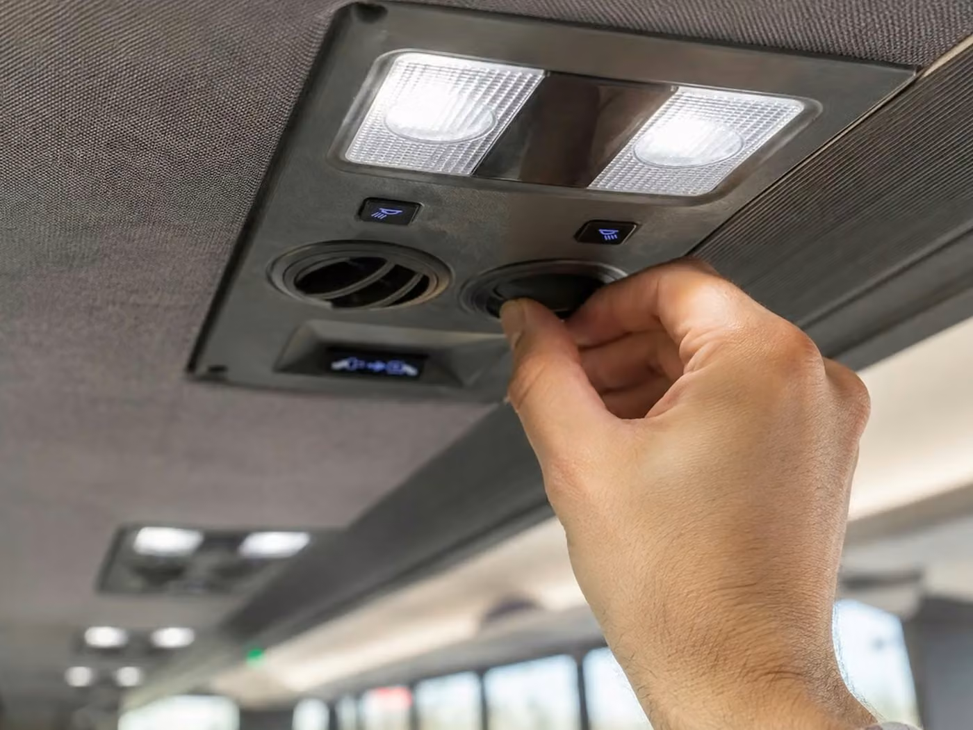 bell gardens 56 passenger charter bus air conditioning