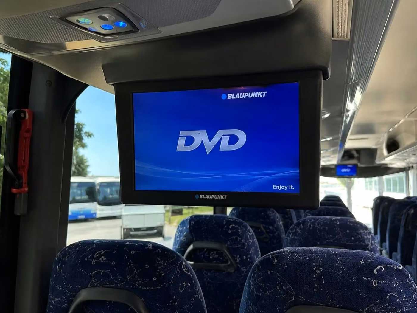 bell gardens 56 passenger charter bus tvs