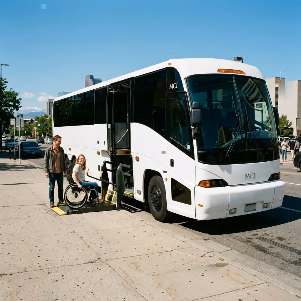 bell gardens 56 passenger charter bus wheelchair lift