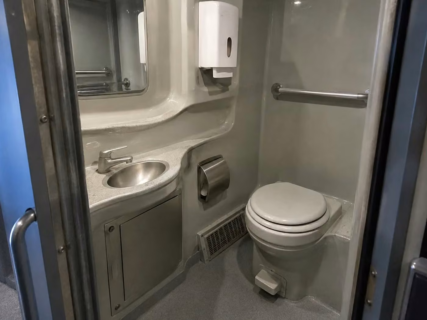 bell gardens charter bus onboard restroom