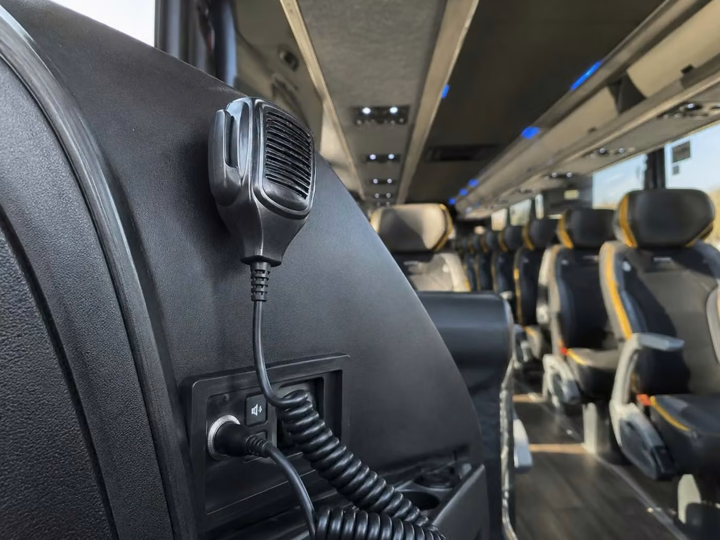 bell gardens charter bus pa system
