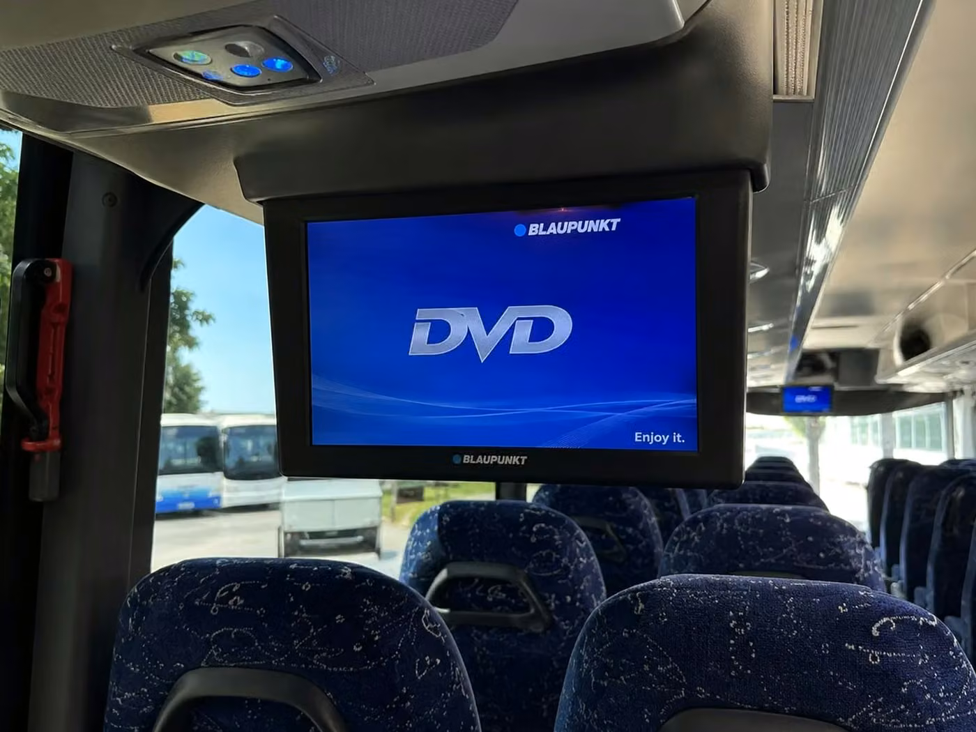bell gardens charter bus tv monitors