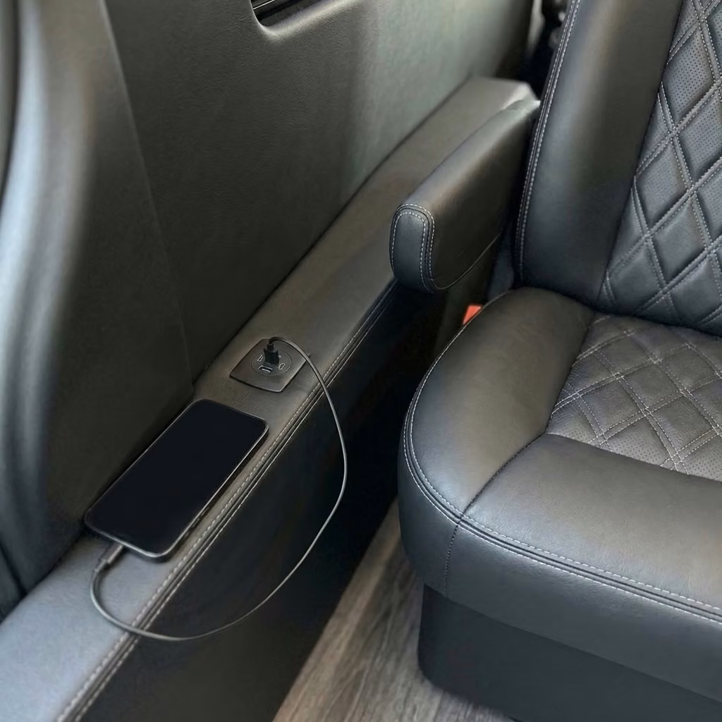 bell gardens sprinter van rental with driver usb charging