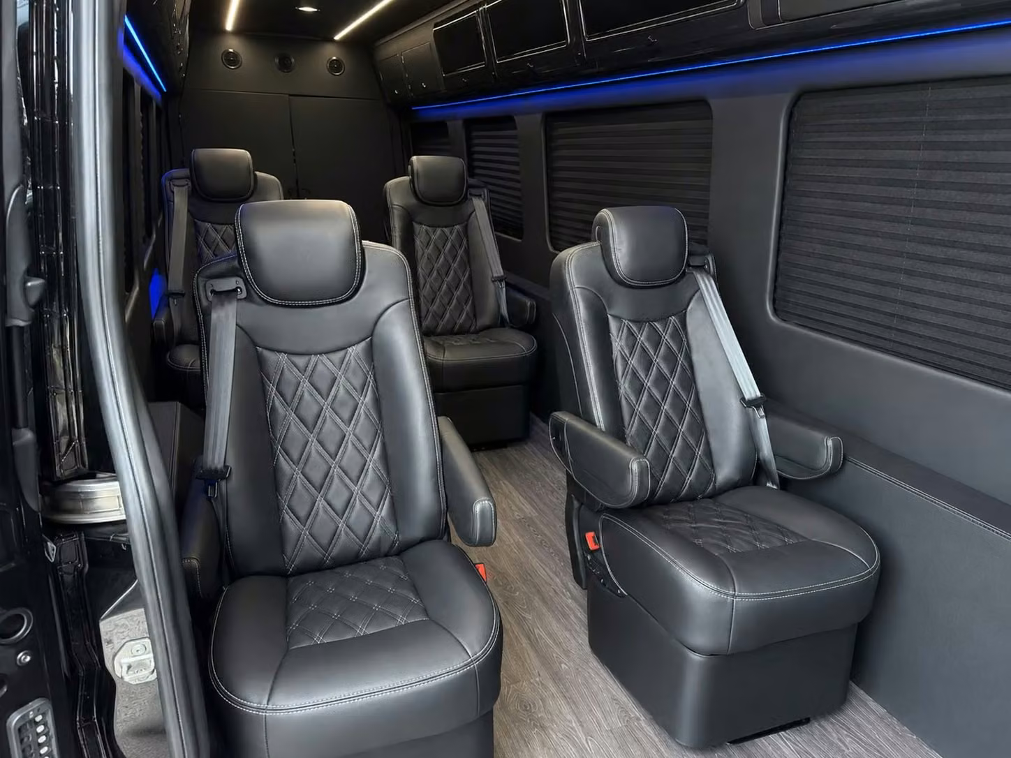 sprinter van with driver inside